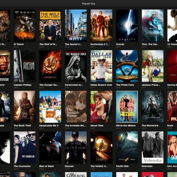 Der illegale Streaming-Dienst Popcorn Time war für kurze Zeit ohne Log-in über den Browser erreichbar