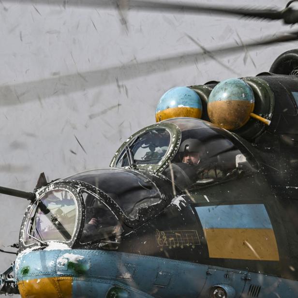 Mi-24-Helikopter der Ukraine