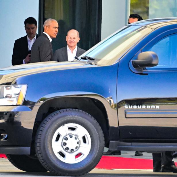 Symbolbild: Der Roadrunner (im Vordergrund) kommt auch bei Staatsbesuchen wie hier von Präsident Obama in Deutschland zum Einsatz