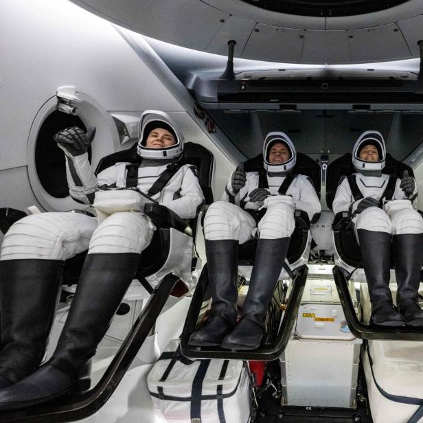 Symbolbild: Raumfahrer*innen in einem SpaceX Crew Dragon