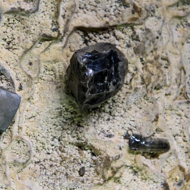 Symbolbild: Manchmal wird Obsidian für einen Meteorit gehalten