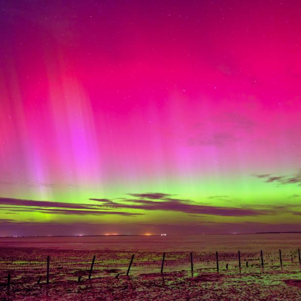 Symbolbild: Eine Aurora in Deutschland