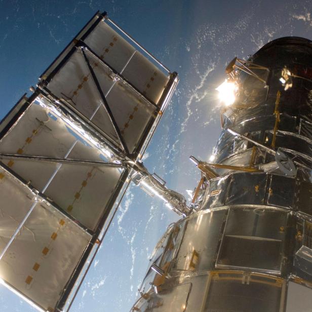 FILE PHOTO: An STS-125 crewmember onboard the Space Shuttle Atlantis snapped this still photo of the Hubble Space Telescope