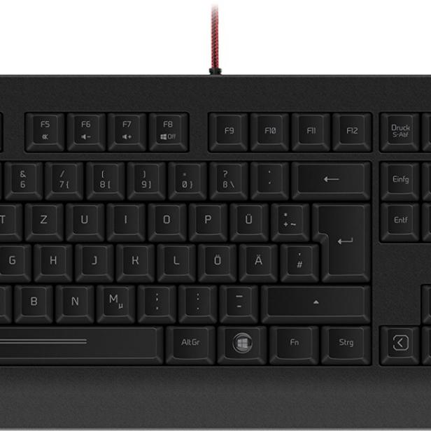 Gamer, die bei Ihrer Tastatur gesteigerten Wert auf optimale Haptik legen, sind mit dem VELATOR Gaming Keyboard bestens beraten. Der extra hohe Tasten-Hub sowie die 16-Tasten-Rollover-Technik setzen die überaus langlebigen, Outemu-Blue-Tastenschalter perfekt in Szene, die Umschaltpunkte werden hör- und spürbar.