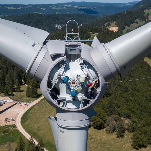 Rotorblätter von Windrädern könnten zu gigantischen Akkus werden