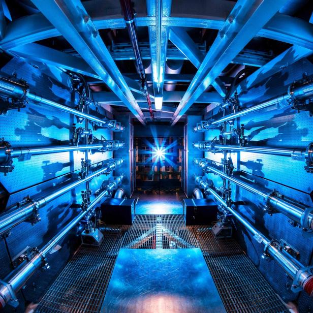 Symbolbild: Laserzündung am Lawrence Livermore National Laboratory