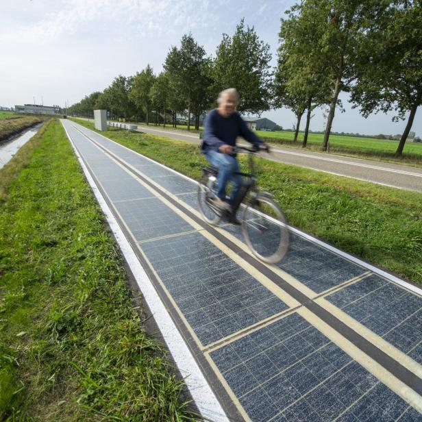 So sieht der Solarradweg aus. 