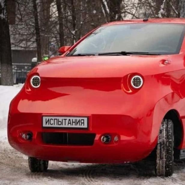 Das russische Elektroauto-Konzept Amber wird wegen seines Designs sehr verspottet