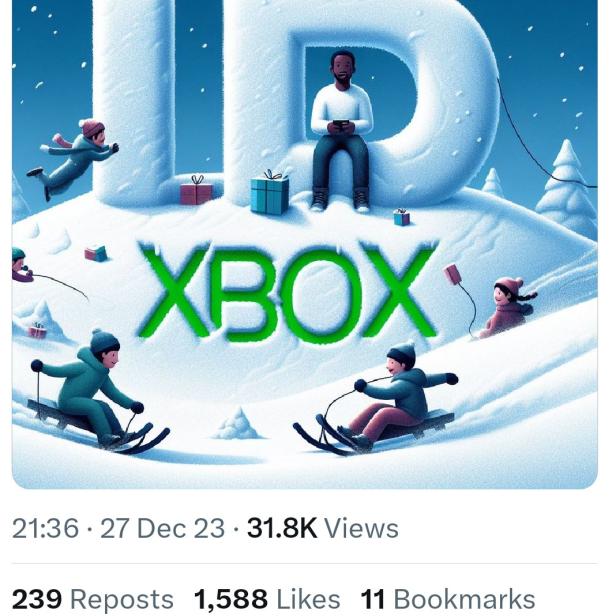 Screenshot des ID@Xbox Posts auf X