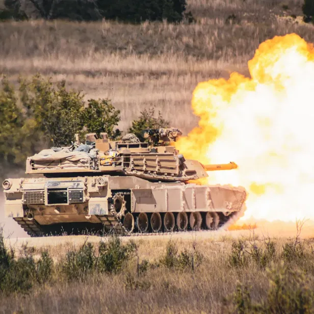 Ein Abrams-Panzer der US-Armee.