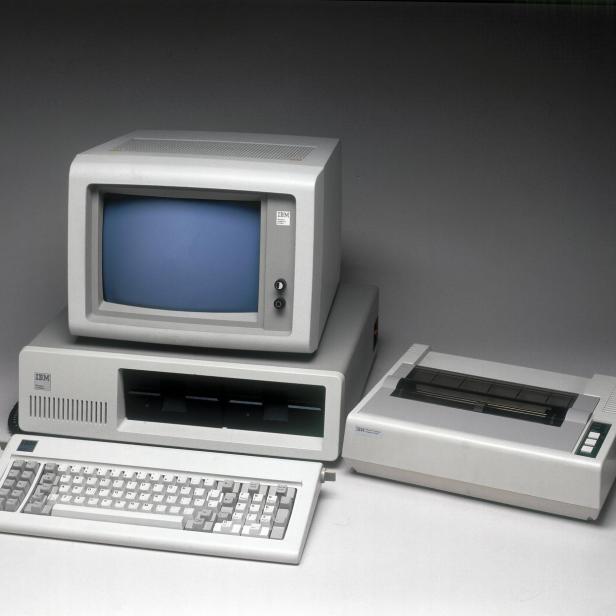 Der IBM 5150 lief mit MS DOS