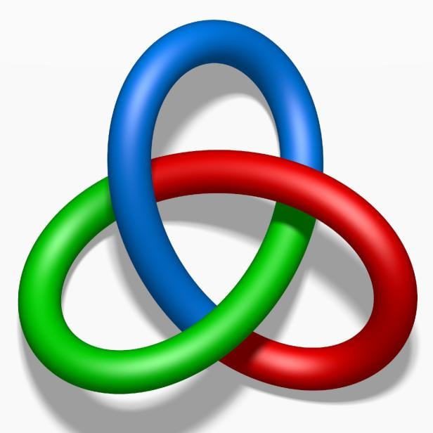 Kleeblattschlinge - auf Englisch Trefoil Knot