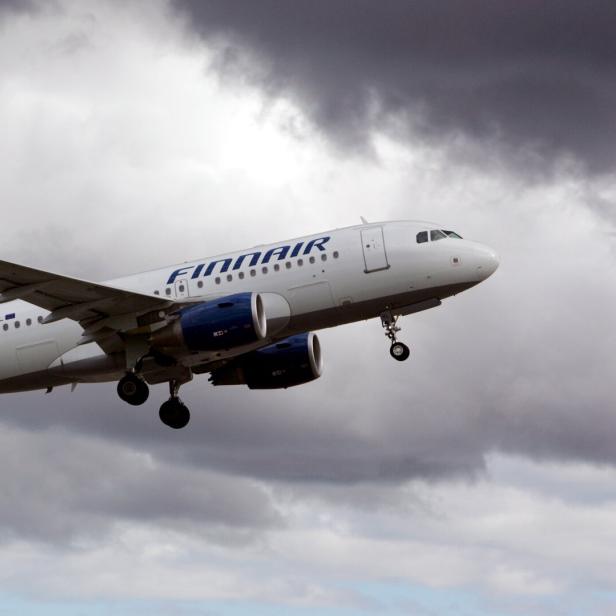 Finnair-Maschine in der Luft