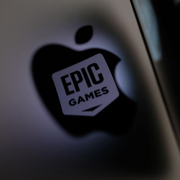 Apple- und Epic-Logo