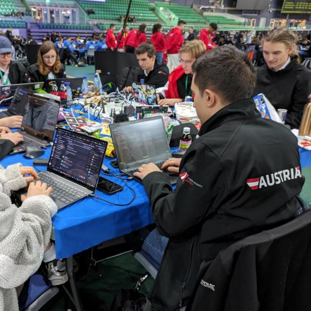 Das Nationalteam bei der ECSC 2023 in Norwegen