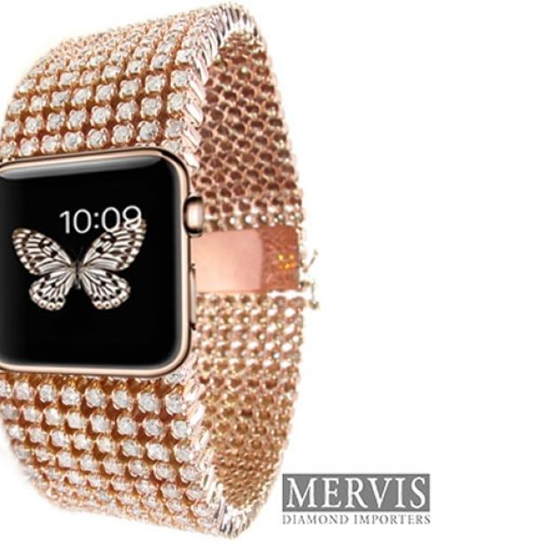 Die von einem US-Juwelier mit einem Diamant-Armband veredelte Apple Watch soll ab Juni 2015 ausgeliefert werden.