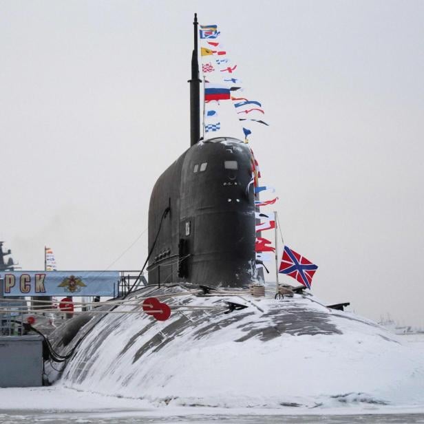 Symbolbild: Ein russisches U-Boot im Dock