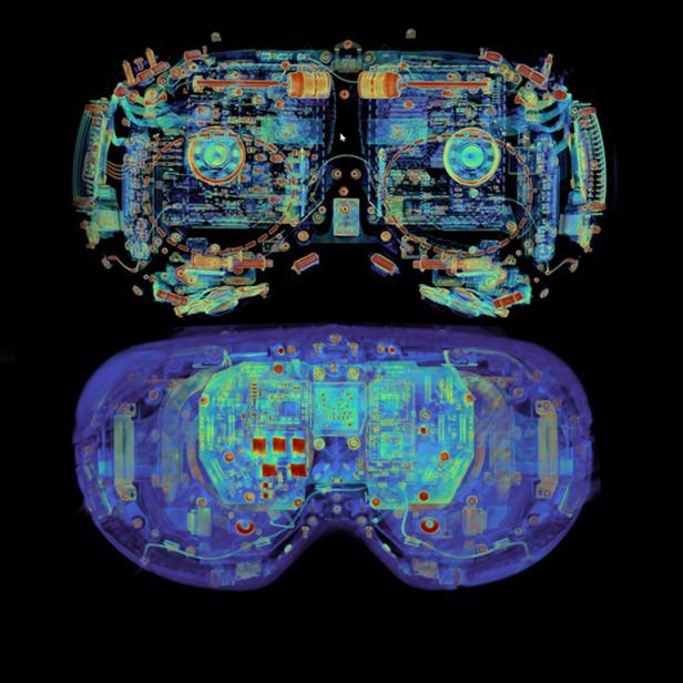 Apple Vision Pro vs. Meta Quest Pro: CT-Scan zeigt Unterschiede