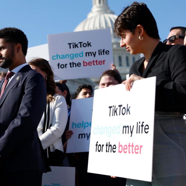 Demonstrationen gegen ein TikTok-Verbot in den USA