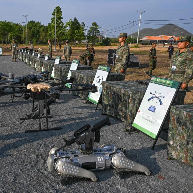 CAMBODIA-CHINA-MILITARY-DRILL