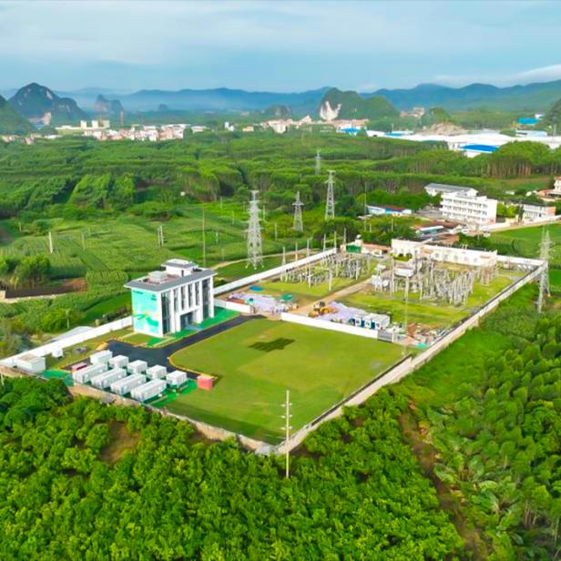 Die Fulin Natrium-Speicherstation in Nanning, China, dient als riesiger Zwischenspeicher für das Stromnetz