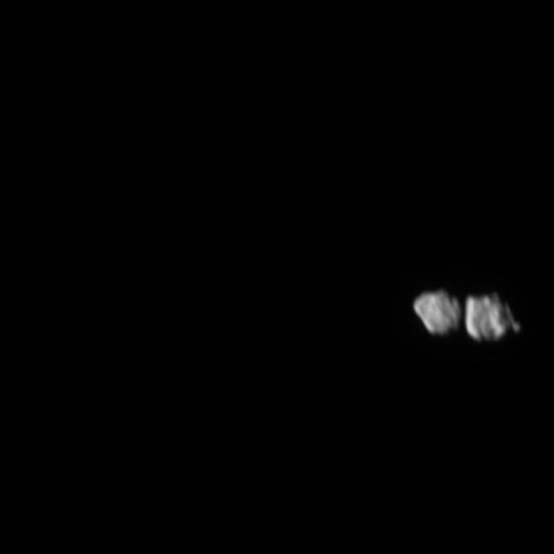 Der Asteroid Dinkinesh mit seinem Doppelmond Selam, aufgenommen von der NASA-Raumsonde Lucy