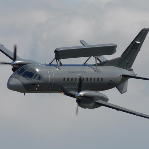 Saab 340 Radarflugzeug der schwedischen Luftwaffe