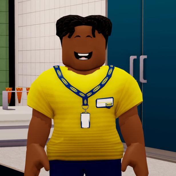 Virtueller Mitarbeiter im Roblox-Ikea