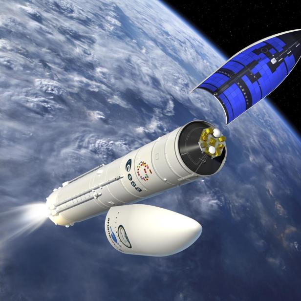 Künstlerische Dartstellung Ariane 6