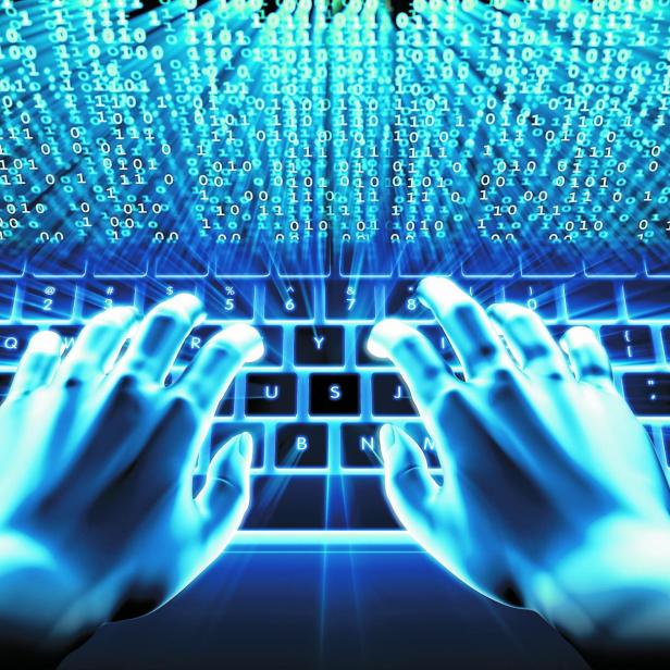 Stock image: Typing on computer keyboard