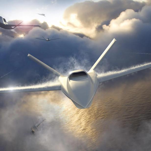 Rendering der Stealth-Drohne Model 437 von Northrop Grumman