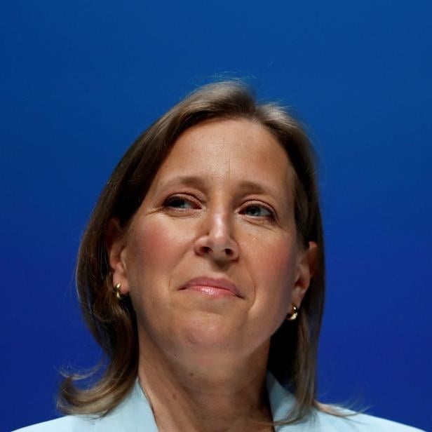 FILE PHOTO: YouTube CEO Susan Wojcicki attends a conference at the Cannes Lions International Festival of Creativity, in Cannes