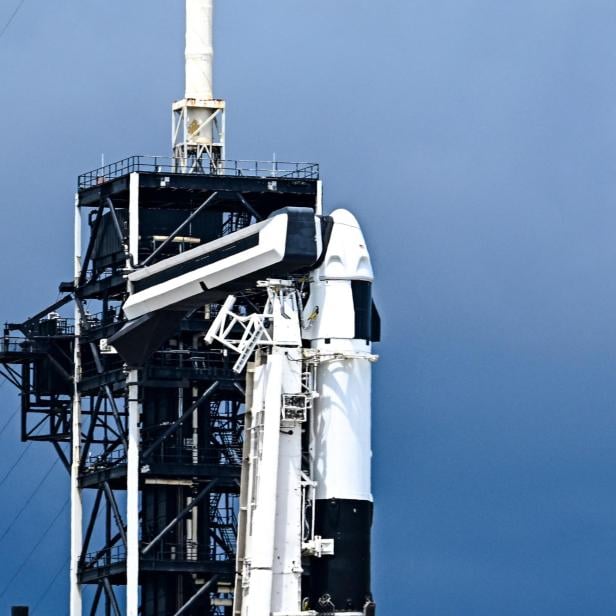 SpaceX-Rakete vor dem Start