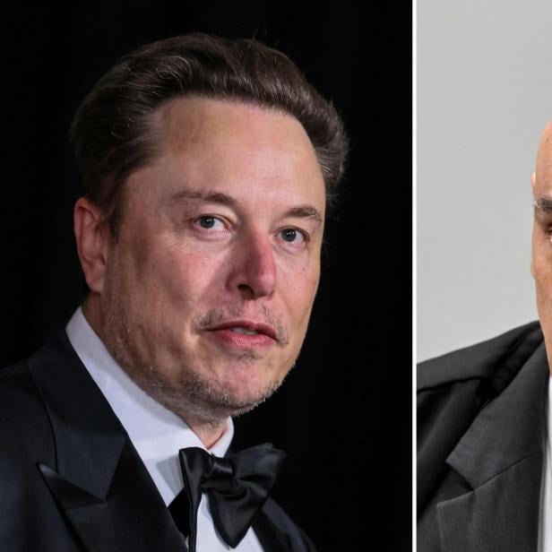 Elon Musk und der brasilianische Richter Alexandre de Moraes.