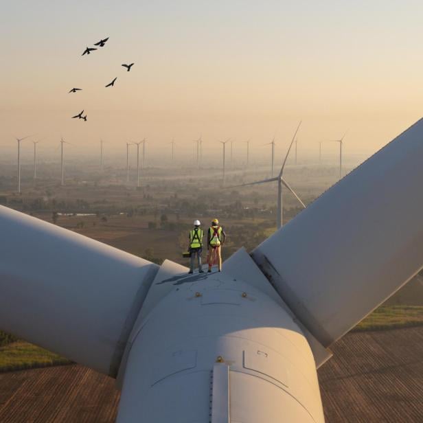 Laufend werden die Höhen- und Leistungsrekorde bei Windkraftwerken gebrochen.