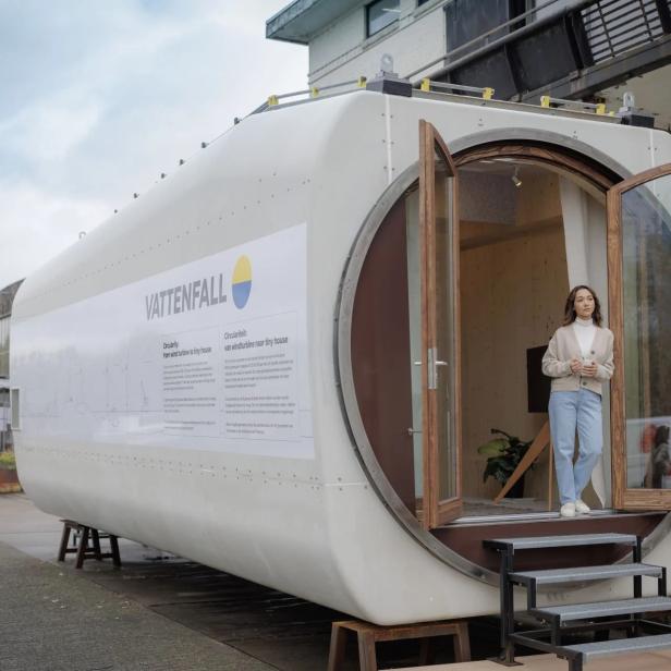 Tiny House aus alter Windturbine