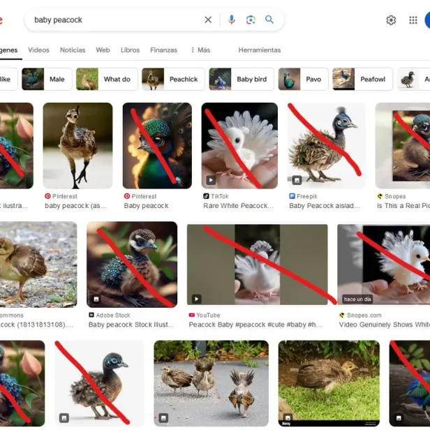 Bei der Google-Bildersuche tauchen immer mehr KI-Fotos auf. 