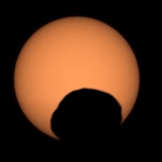 Perseverance nimmt Mars-Sonnenfinsternis auf