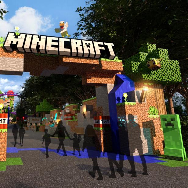 Minecraft im Vergnügungspark