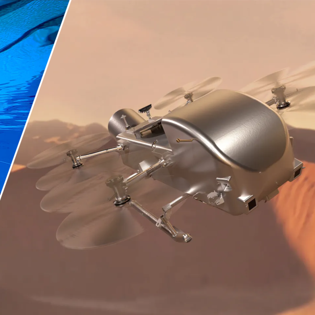 Die NASA-Konzepte für Tauchdrohne SWIM und Helikopter Dragonfly