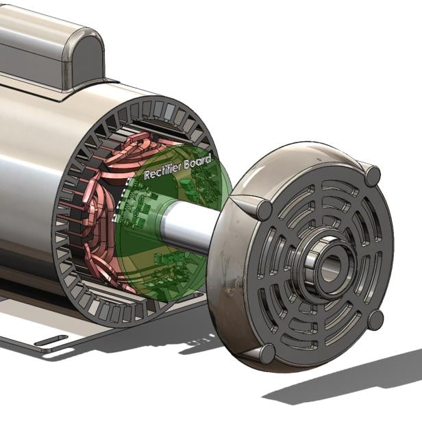 Ein Motor ohne Dauermagnete lässt sich günstiger herstellen.