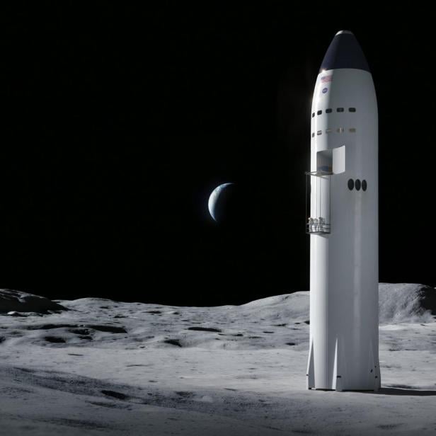 Ein früheres SpaceX-Konzept für eine Mondlandung