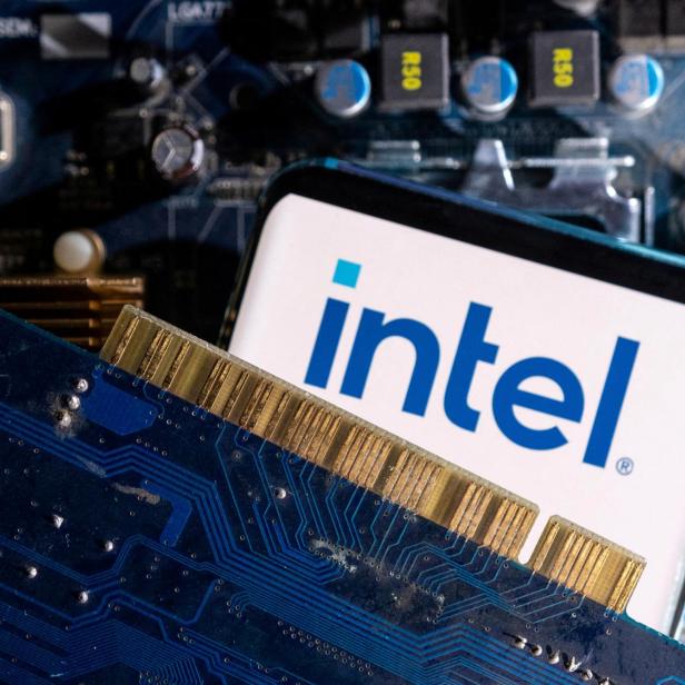 FILE PHOTO: Illustration shows Intel logo