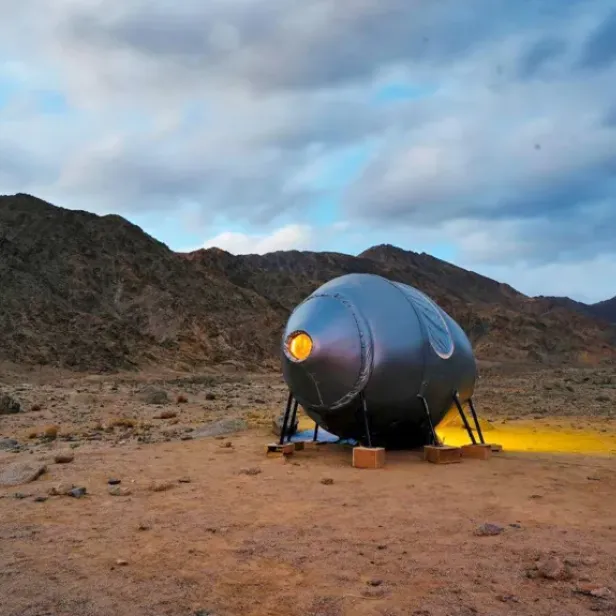 Die Mars-Behausung wurde zu Testzwecken im Himalaya aufgebaut.