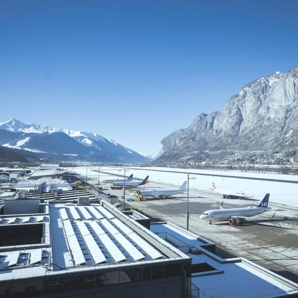 Flughafen Innsbruck Winter