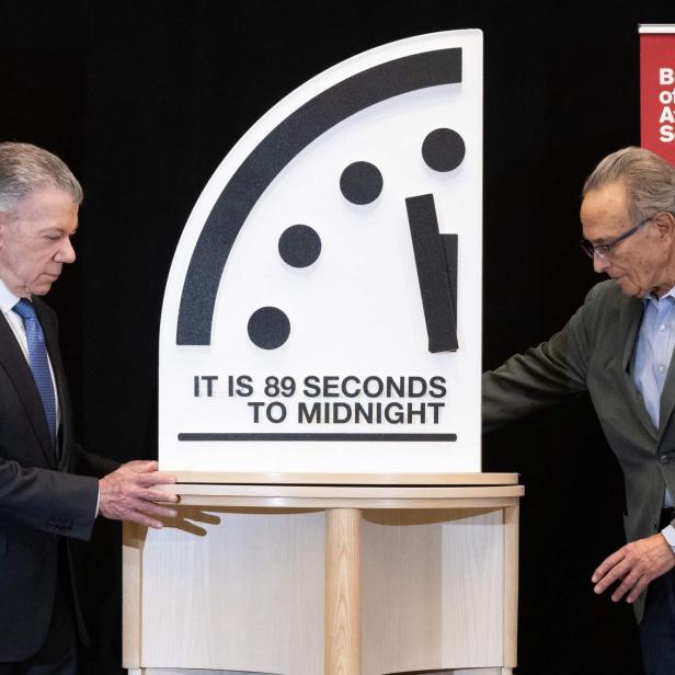 US-CONFLICT-CLIMATE-DOOMSDAY CLOCK