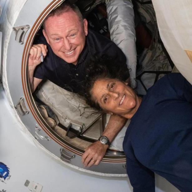 Butch Wilmore und Suni Williams auf der ISS