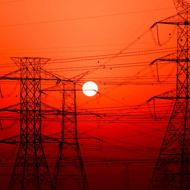 Symbolbild Hitze und Strom 