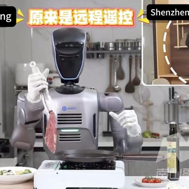 Roboter brät Steak