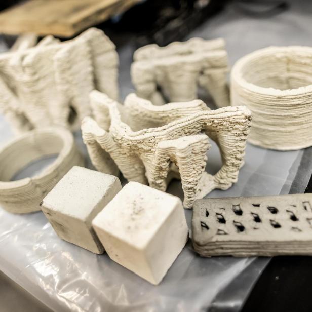 Der 3D-gedruckte-Beton